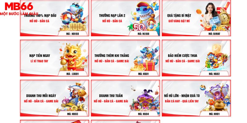 Cập nhật tổng quan về khuyến mãi nổ hũ&nbsp;